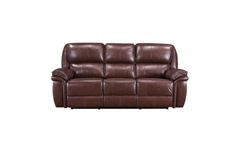 Lyman Double Reclining Sofa in Brown Fabric by Home Elegance - HEL-8588BR-3