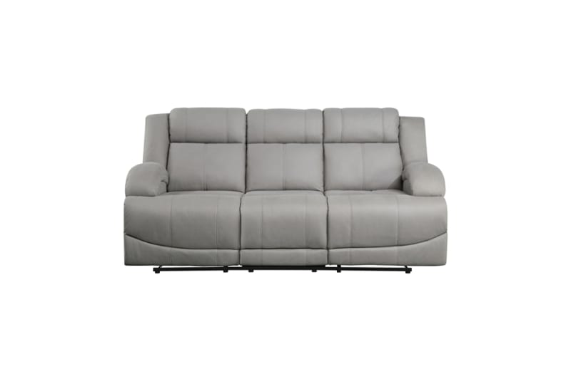 Camryn Double Reclining Sofa in Gray Fabric by Home Elegance - HEL-9207GRY-3