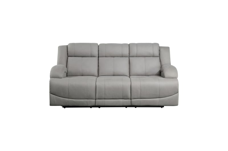 Camryn Power Double Reclining Sofa in Gray Fabric by Home Elegance - HEL-9207GRY-3PW