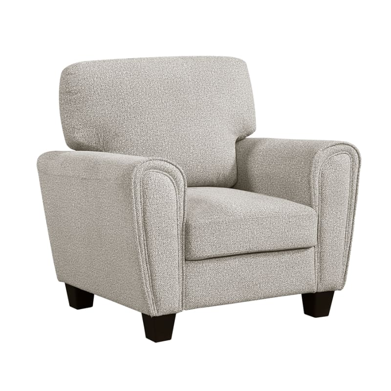Lemond Upholstered Chair in Gray Chenille Fabric Upholstery Finish by Home Elegance - HEL-9214NPG-1