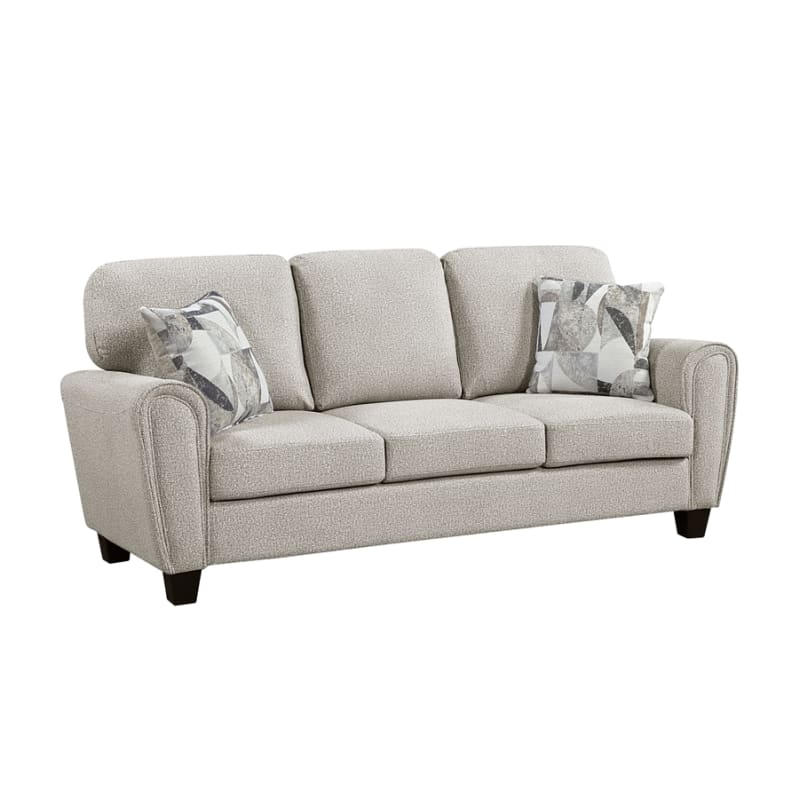 Lemond Upholstered Sofa in Gray Chenille Fabric Upholstery Finish by Home Elegance - HEL-9214NPG-3