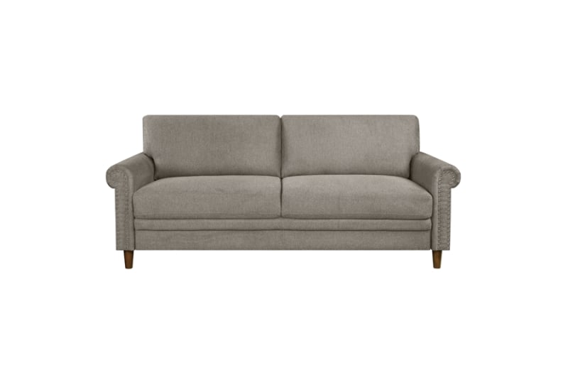 Kinsale Sofa in Grayish Brown Fabric by Home Elegance - HEL-9240GBR-3