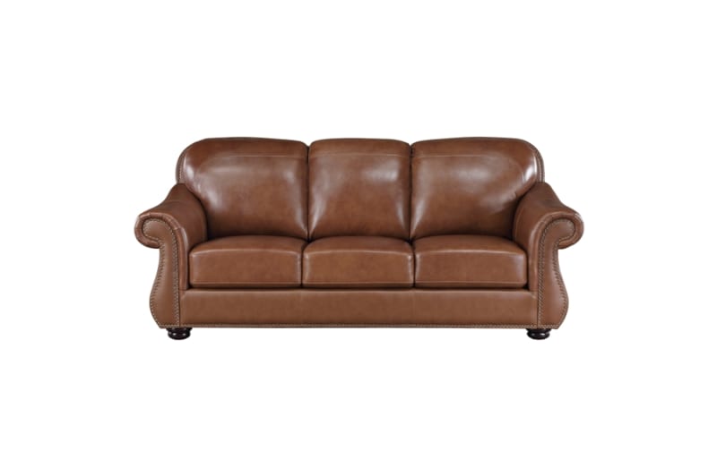 Attleboro Sofa in Camel Brown Fabric by Home Elegance - HEL-9270BR-3