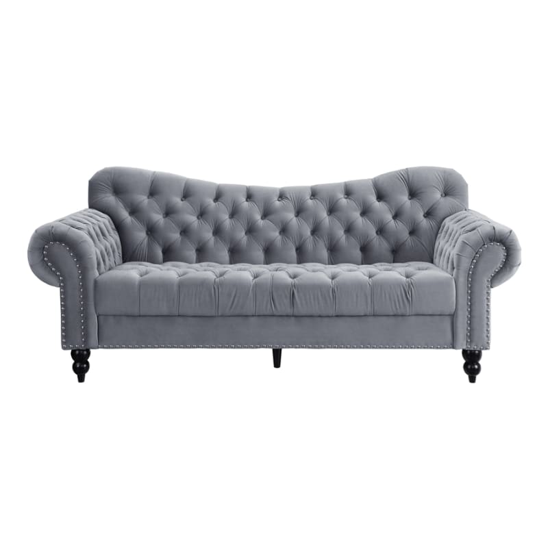 Rosalie Sofa in Dark Gray by Home Elegance - HEL-9330DG-3
