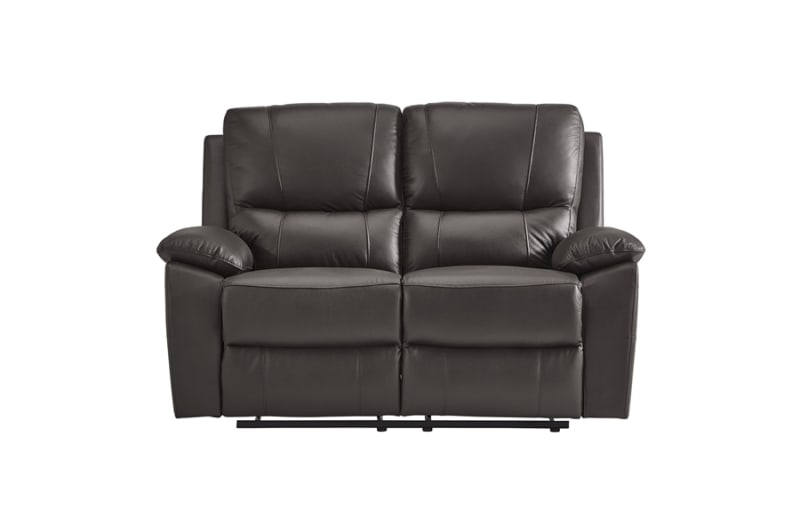 Dawson Double Reclining Love Seat in Brown Fabric by Home Elegance - HEL-9368BRW-2