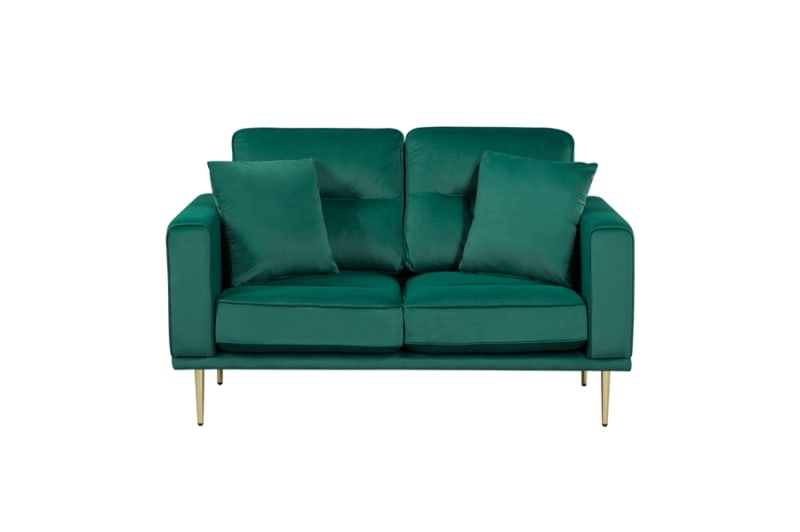 Love Seat in Green by Home Elegance - HEL-9417GRN-2