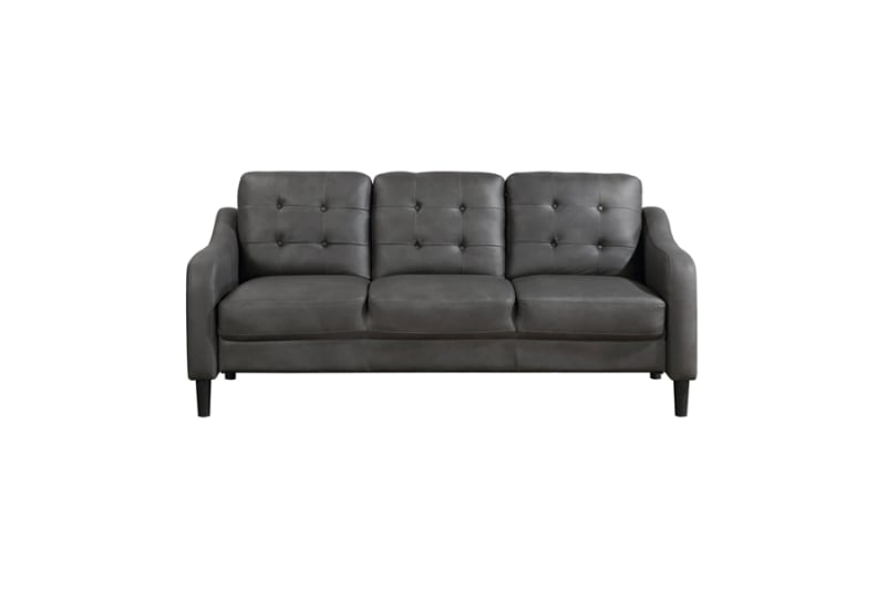 Mallory Sofa in Gray Fabric by Home Elegance - HEL-9601BR-3