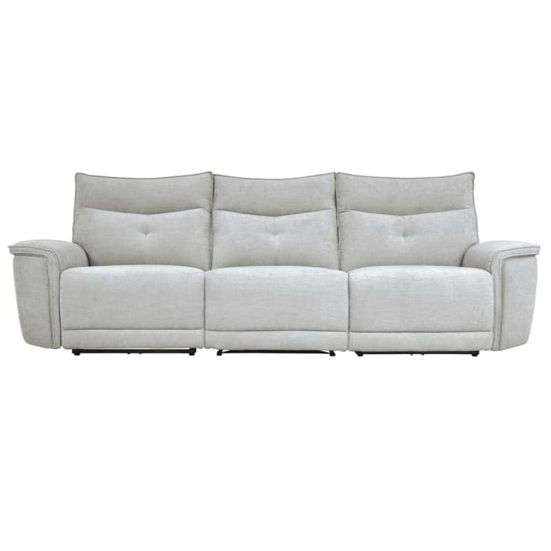 Tesoro Power Double Reclining Sofa in Mist Gray by Home Elegance - HEL-9509MGY-3PWH