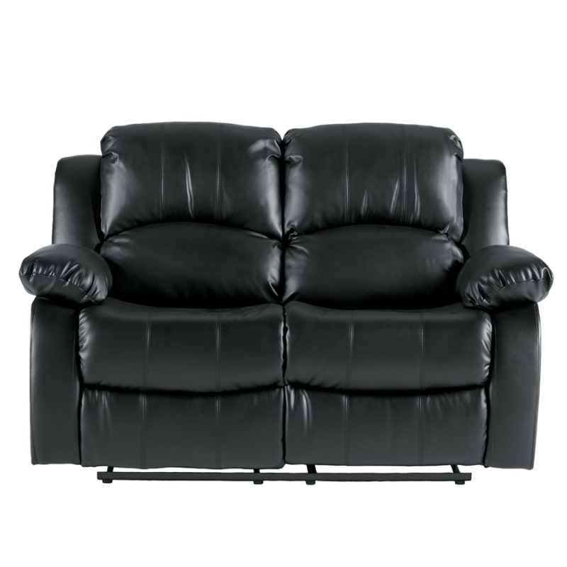 Cranley Power Double Reclining Love Seat in Black by Home Elegance - HEL-9700BLK-2PW