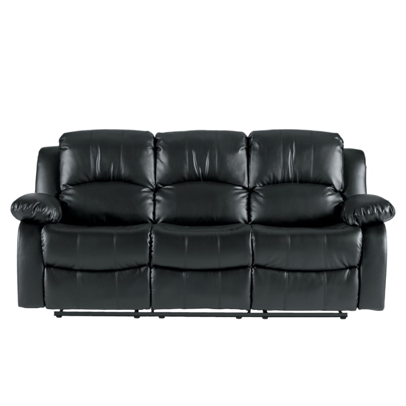 Cranley Power Double Reclining Sofa in Black by Home Elegance - HEL-9700BLK-3PW