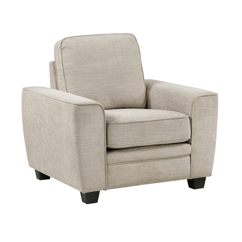 Zander Upholstery Chair in Taupe Chenille Fabric Upholstery by Home Elegance - HEL-9745TP-1