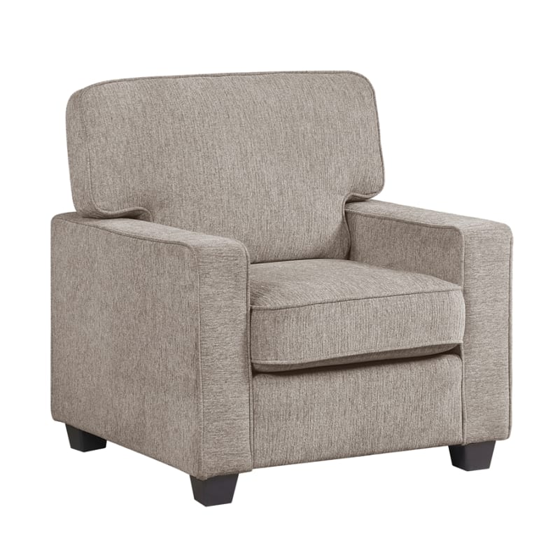 Frances Upholstered Chair in Taupe Chenille Upholstery by Home Elegance - HEL-9748TPE-1