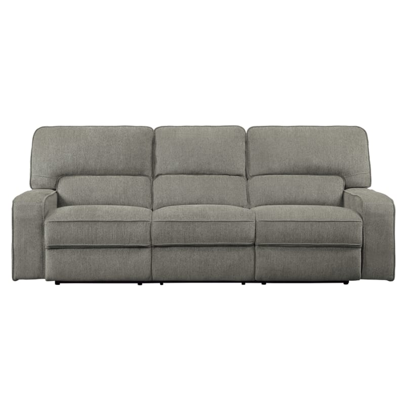 Borneo Power Double Reclining Sofa in Mocha by Home Elegance - HEL-9849MC-3PWH