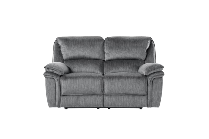 Muirfield Double Reclining Love Seat in Gray Fabric by Home Elegance - HEL-9913-2WC