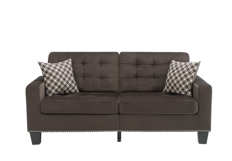 Lantana Sofa in Chocolate by Home Elegance - HEL-9957CH-3