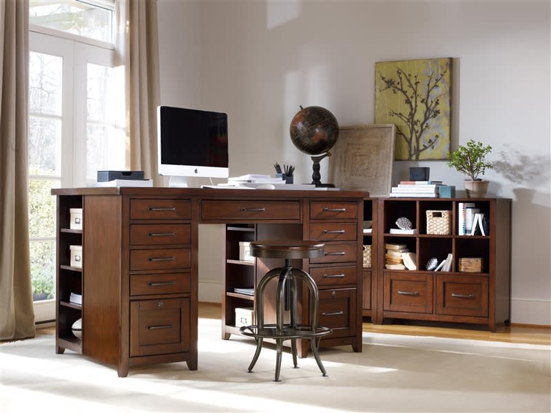 Wendover 3 Piece Utility Desk in Cherry Finish by Hooker Furniture