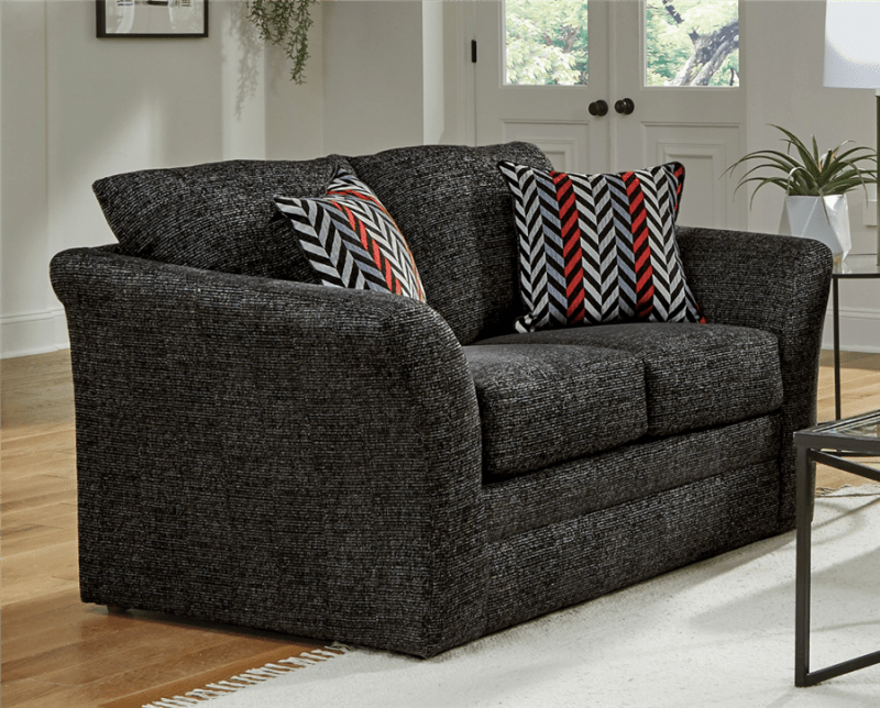 Varner Loveseat in Ebony Fabric by Jackson Furniture - 2052-02