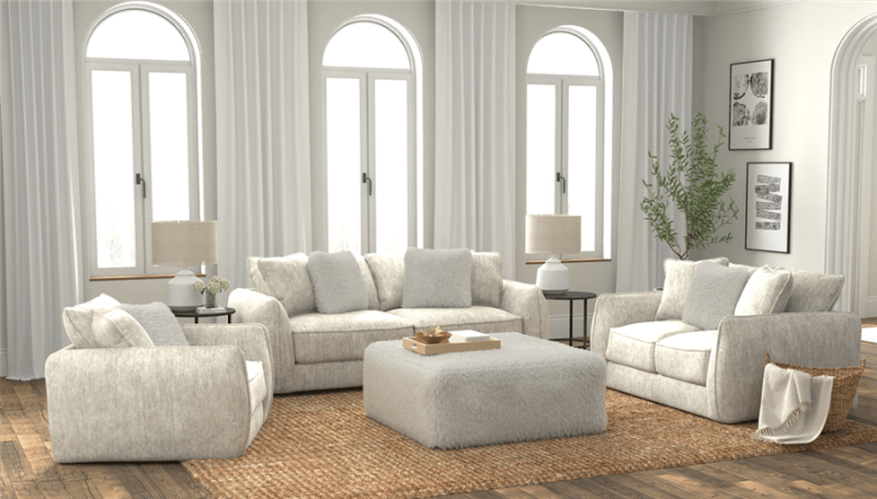 Bankside 2 Piece Sofa Set in Parchment Fabric by Jackson Furniture - 2206-P