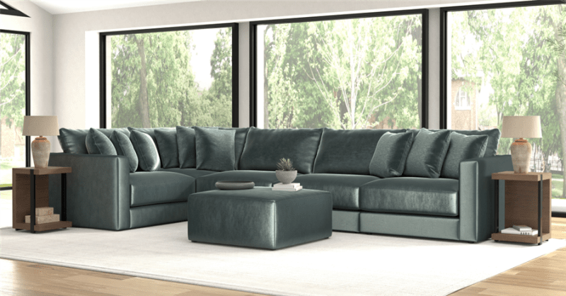 Remington 5 Piece Sectional in Pine Fabric by Jackson Furniture - 2245-05