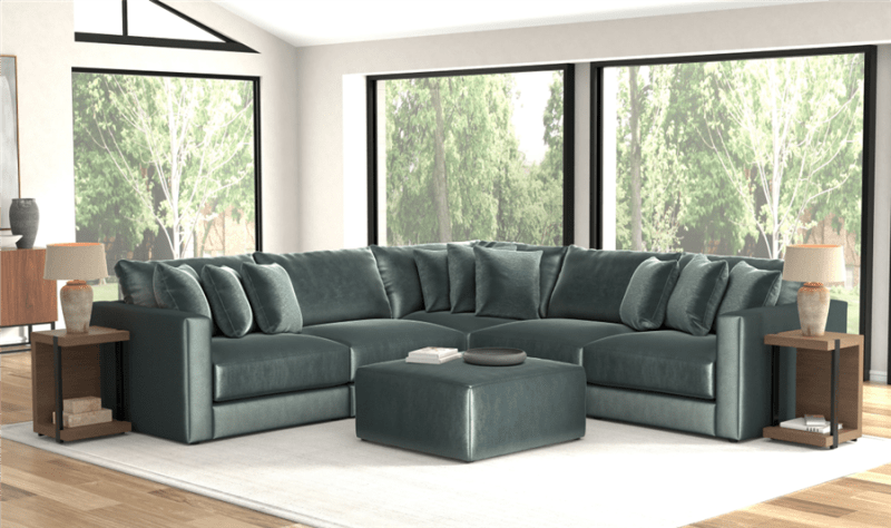 Remington 5 Piece Sectional in Pine Fabric by Jackson Furniture - 2245-5
