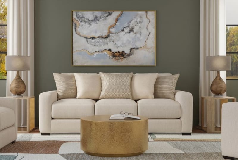 Hyde Park Sofa in Porcelain Fabric by Jackson Furniture - 2301-03-P