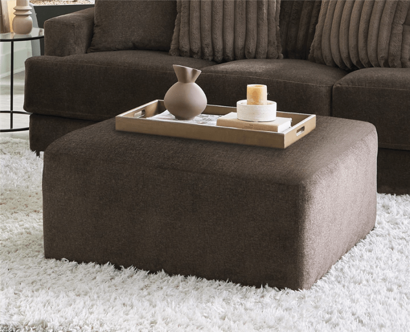 Eagan Cocktail Ottoman in Chocolate Fabric by Jackson Furniture - 2303-12-CH