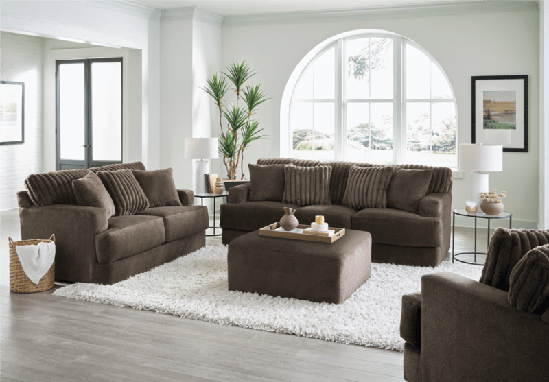 Eagan 2 Piece Sofa Set in Chocolate Fabric by Jackson Furniture - 2303-CH