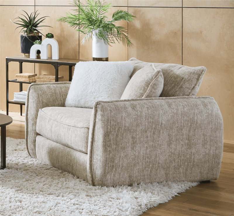 Bucktown Oversized Chair in Natural Parchment Fabric by Jackson Furniture - 2306-01