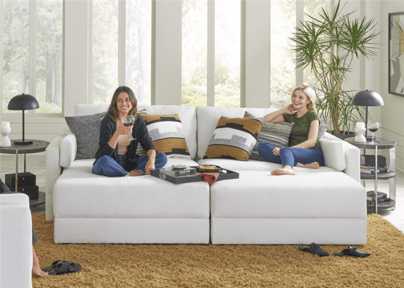Trevor 4 Piece Sofa Set in Chalk Fabric by Jackson Furniture - 2405-4-CH