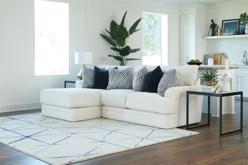 Polaris 2 Piece Sectional 2Sofa in Sugar Fabric by Jackson Furniture - 2470-2