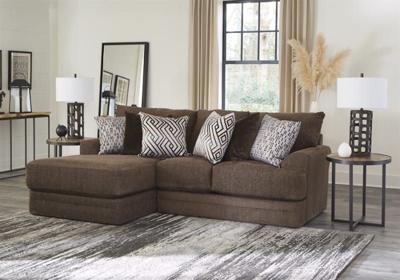 Galaxy 2 Piece Sectional Sofa in Chocolate Fabric by Jackson Furniture - 2480-02