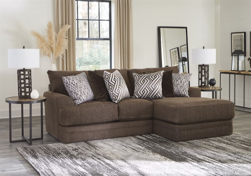 Galaxy 2 Piece Sectional Sofa in Chocolate Fabric by Jackson Furniture - 2480-2