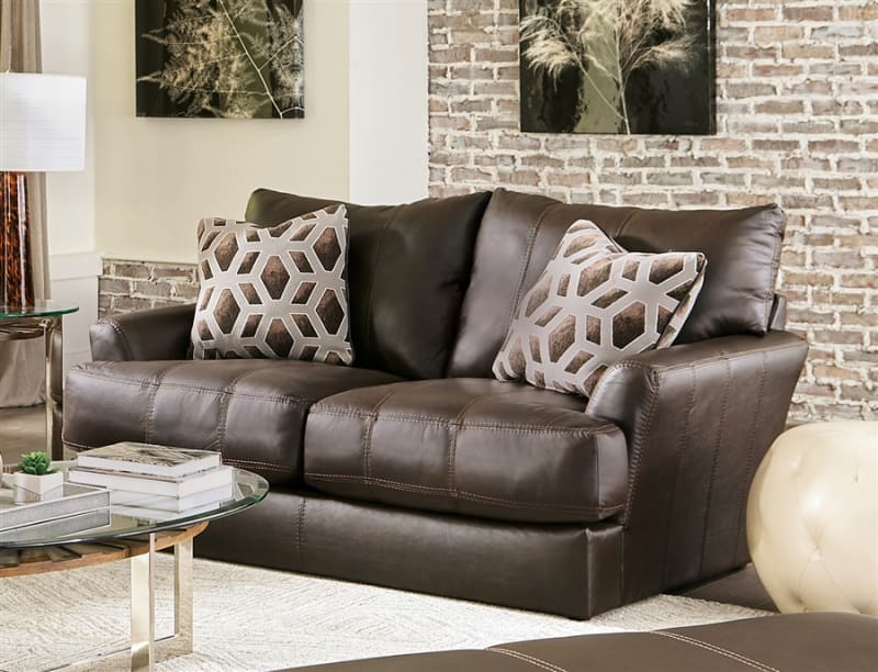 Prato Loveseat in Chocolate Leather by Jackson Furniture - 2482-02-CH