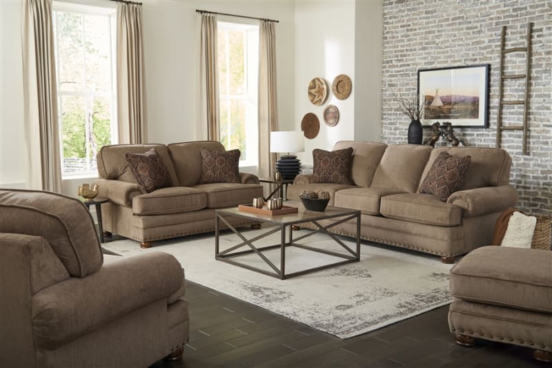 Singletary 2 Piece Sofa Set in Java Fabric by Jackson Furniture - 3241 ...