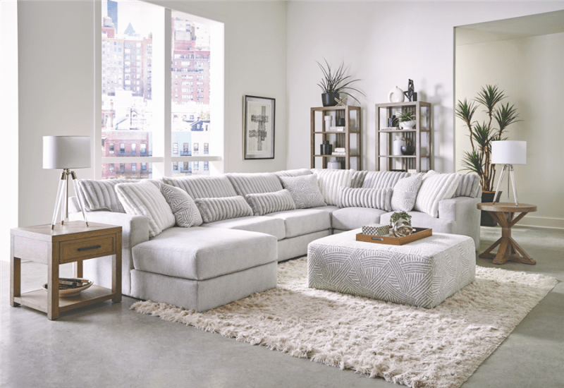 Logan 3 Piece Sectional in Moonstruck Fabric by Jackson Furniture - 3303-03