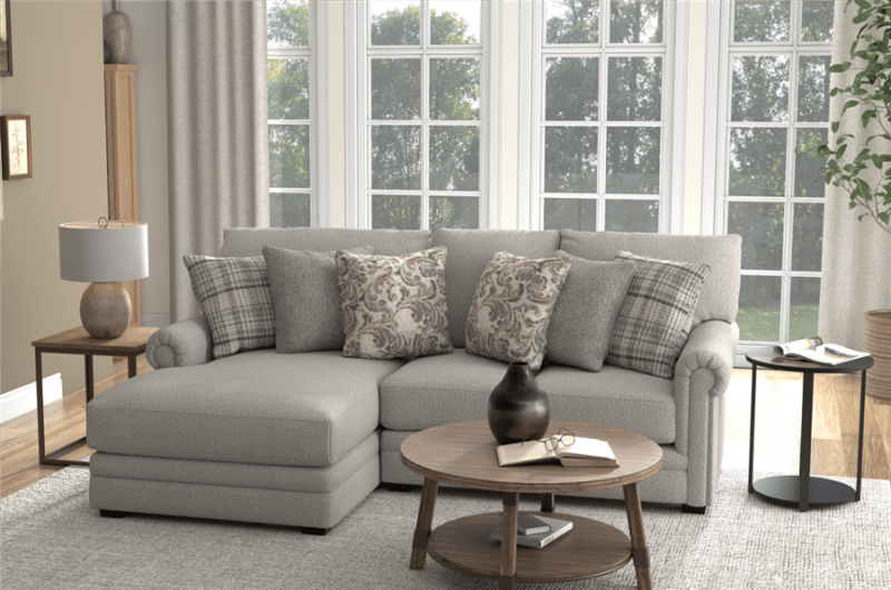 Livingston 2 Piece Chaise Sectional in Linen Fabric by Jackson Furniture - 3345-2