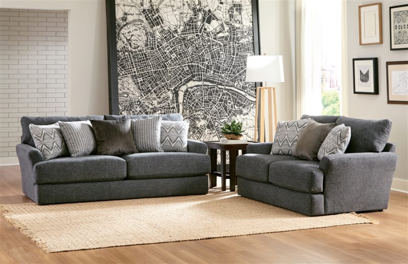 Howell 2 Piece Sofa Set in Night Fabric by Jackson Furniture - 3482-SET-N