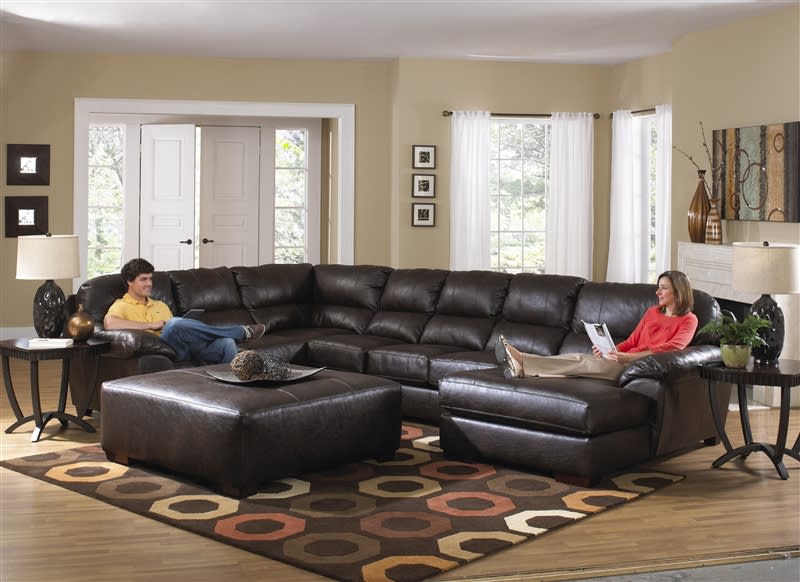 Lawson 3 Piece Leather Sectional by Jackson - 4243-3