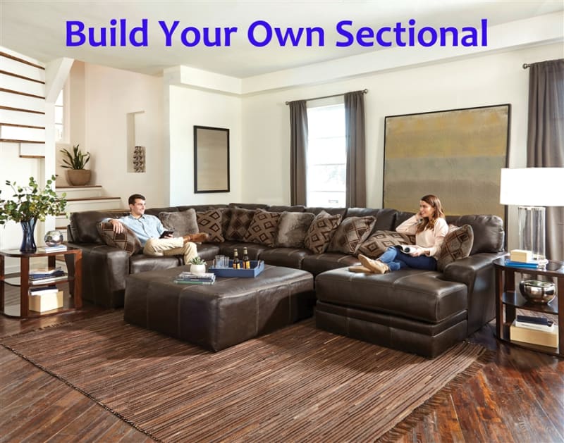 Denali Chocolate Leather BUILD YOUR OWN Sectional Jackson Furniture - 4378-BYO-CH