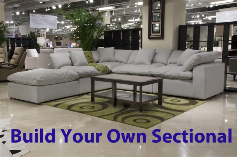 Posh Dove Fabric BUILD YOUR OWN Sectional by Jackson Furniture