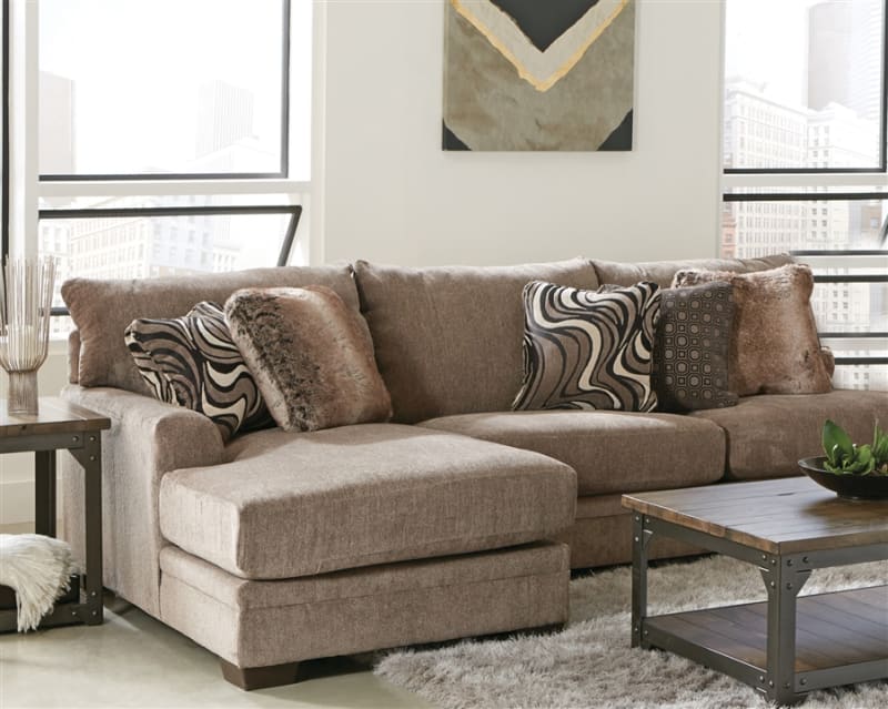 Kingston 2 Piece Sectional in Pewter Fabric by Jackson Furniture - 4472-2