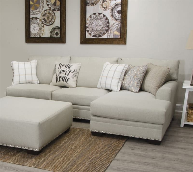 Middleton 2 Piece Sectional in Cement Fabric by Jackson Furniture - 4478-2
