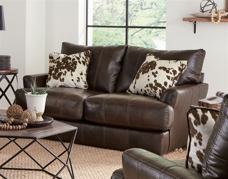 Pavia Loveseat in Cocoa Leather by Jackson Furniture - 5482-02