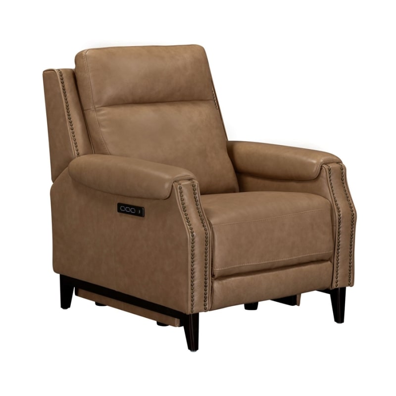 Rawling Power Recliner Chair in York Sand Leather Finish by Liberty Furniture - LIB-03SN-13P