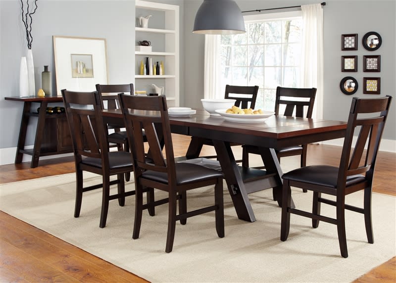 Lawson 5 Piece Dining Set in Espresso Two Tone Finish by Liberty Furniture - LIB-116-P4090