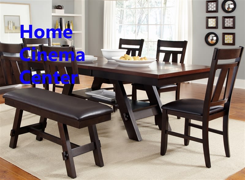 Lawson 6 Piece Dining Set in Espresso Two Tone Finish by Liberty Furniture - LIB-116-T4090