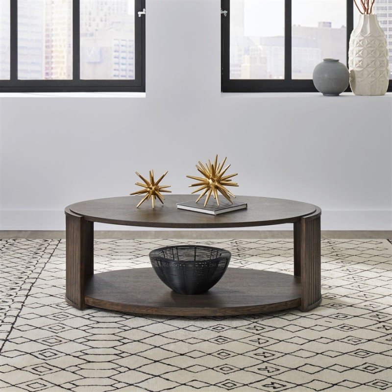 City View Cocktail Table in Coffee Bean Finish by Liberty Furniture - LIB-145-OT1010