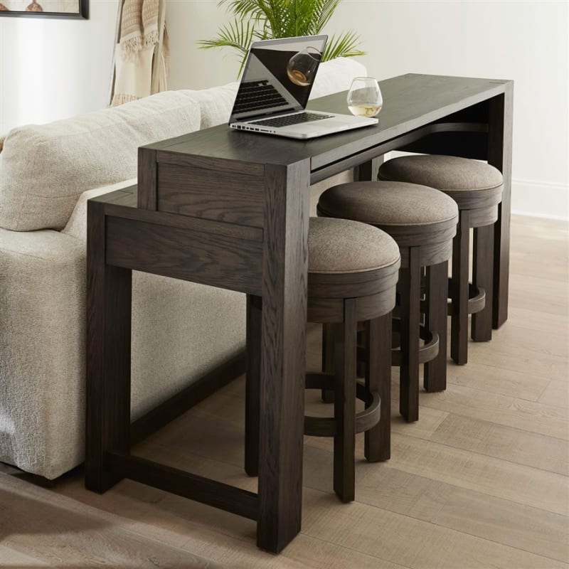 Lennox Hill 4 Piece Bar Table Set in Bark Finish by Liberty Furniture - LIB-201-OT-4PCS