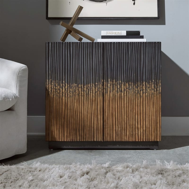 Fiore 2 Door Accent Cabinet in Satin Espresso Finish by Liberty Furniture - LIB-2231-AC2000