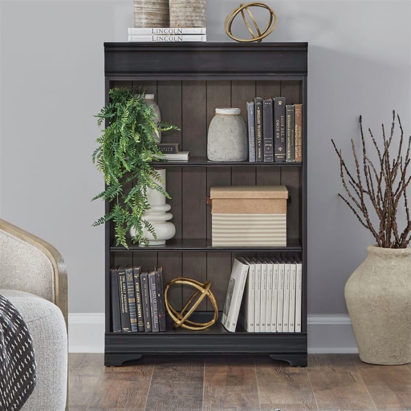 Meritage 48 Inch Bookcase in Aged Charcoal Finish by Liberty Furniture - LIB-532-HO3048